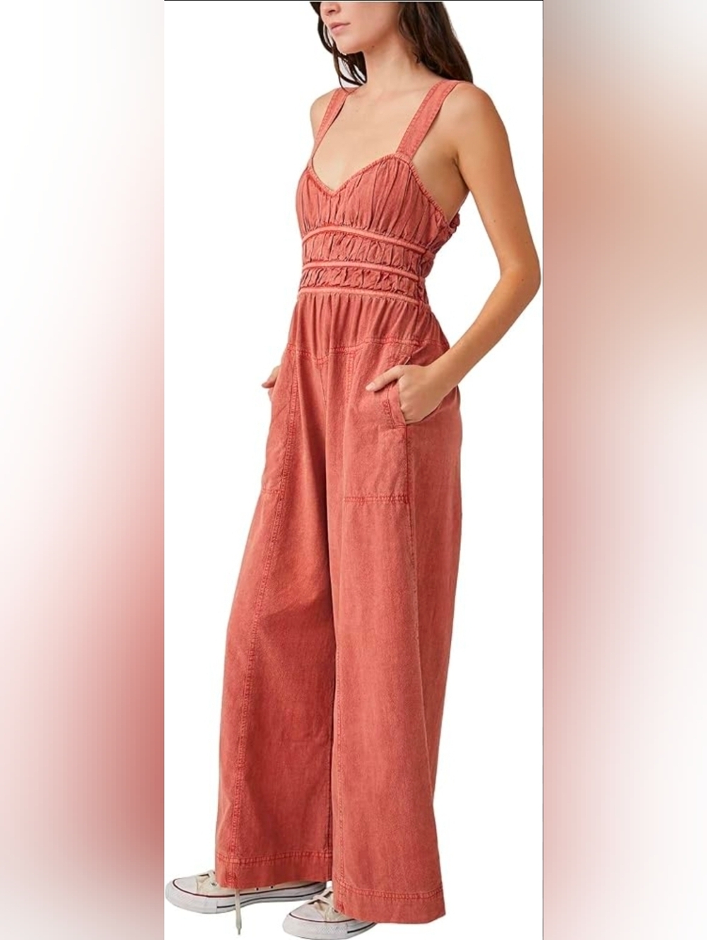 NWT FATE Wide Leg Silhoutte Jumpsuit Size M